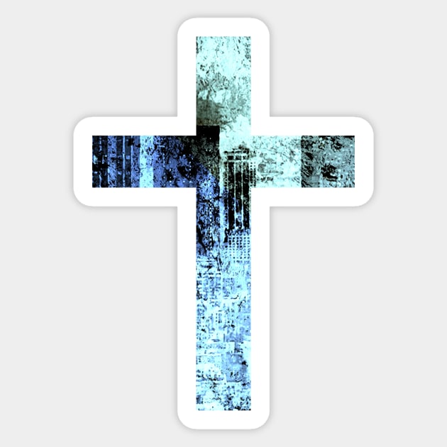 City Easter Cross Design Sticker by StylishTayla